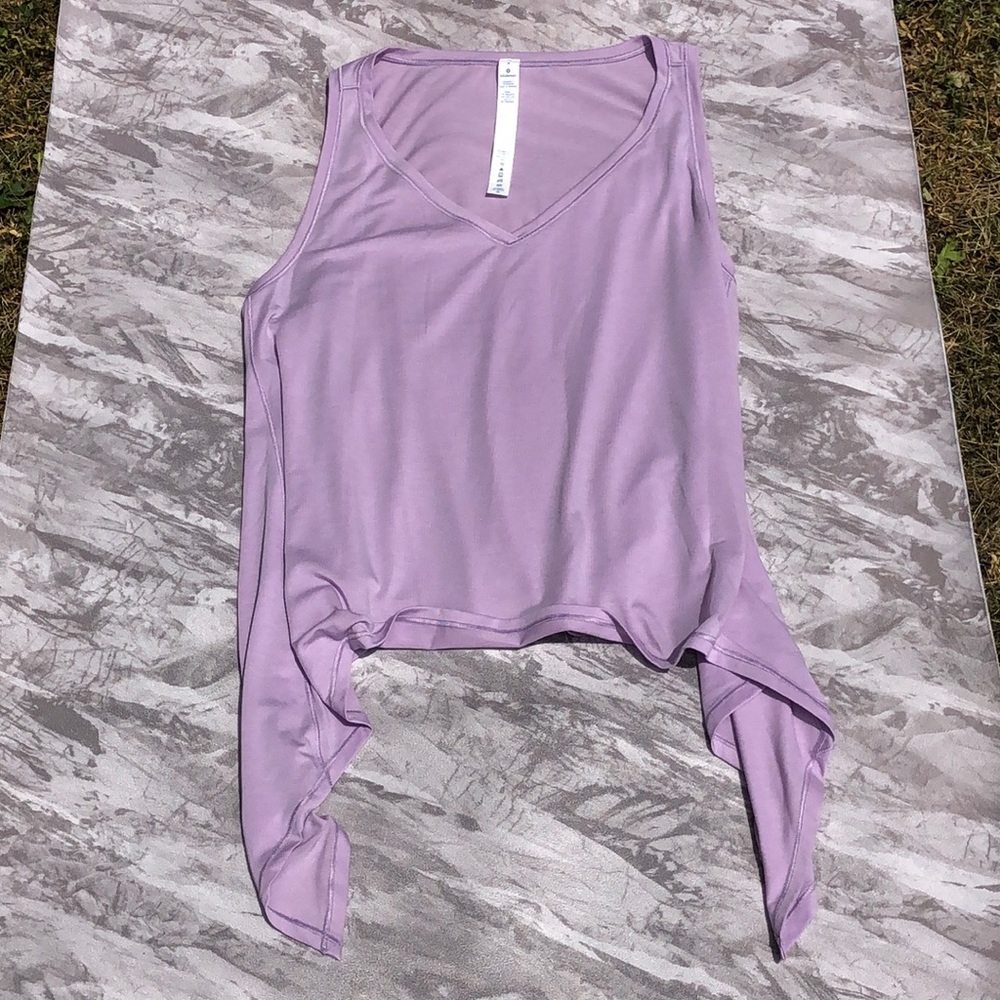 Lululemon Purple Tie Tank Top (Size 4) NWOT